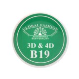 Cumpara ieftin Gel UV 4D plastilina, gel plastart, Global Fashion, B19, 7g, mint