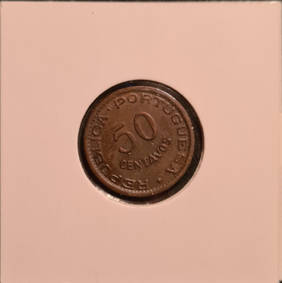 h659 Angola 50 centavos 1954 foto