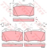 Set placute frana,frana disc ALFA ROMEO SPIDER (916_, 916S_) (1994 - 2005) TRW GDB1392