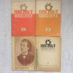 lot 4 reviste orizont revista a uniunii scriitorilor din RPR Timisoara 1964