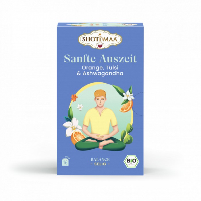 Ceai Shotimaa Balance Your Day - Let it Flow - portocala, tulsi si ashwagandha bio 16dz