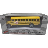 Macheta replica autobuz scolar metal
