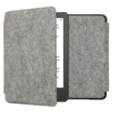 Husa kwmobile pentru Amazon Kindle (2022), Textil, Gri, 59995.25