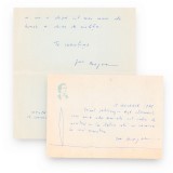 Geo Bogza, scrisoare pentru Geo Dumitrescu, 1966 + filă cu &icirc;nsemnare olografă, 1978