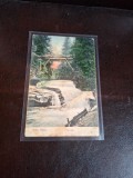 Carte postala , Băile Slănic , Cascada - Circulata