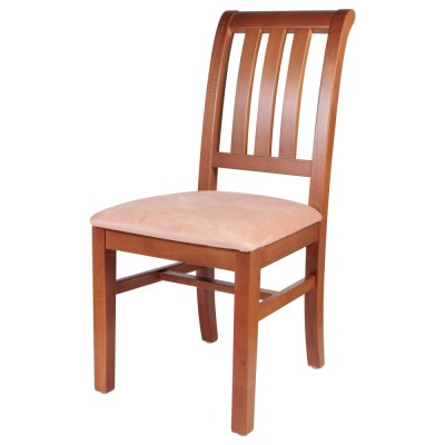 SCAUN KING CU SPATAR LAMELE STOFA PLUS - Wenge Negru foto