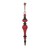 Cumpara ieftin Decoratiune Craciun metal verde rosu &Oslash; 9x57 cm