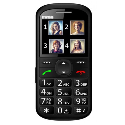 Telefon mobil MyPhone Halo 2, Retea 2G, 2.2 Inch, Buton SOS, Negru foto