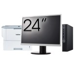 Pachet Calculator Second Hand DELL OptiPlex 3060 MiniPC, Intel Core i3-8100T 3.10GHz, 8GB DDR4, 256GB SSD + Monitor 24&amp;quot; + Imprimanta Brother HL-L