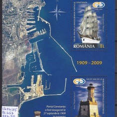 2009 Portul Constanta 100 de ani de la inagurare Bl. 457 LP 1853a MNH