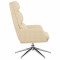 Scaun de relaxare, crem, material textil - 5