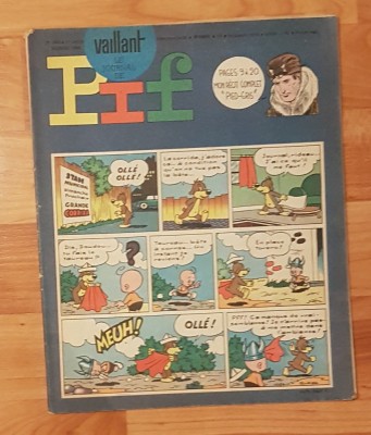 Revista Vaillant le Journal de Pif. Nr. 1054, 23 iulie 1965 foto