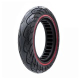 Cauciuc plin, pentru trotineta electrică, 10 x 2,125-6.1/B34, negru cu linie roșie | Motorevolution