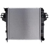 Radiator Jeep Cherokee 01-08, Liberty 01-08, motor: 2.4, 3.7 V6, 510x507x32, Aluminiu/ Plastic etansat mecanic, 52079729AA; 52079729AB
