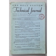 TECHNICAL JOURNAL , , VOLUME XXXVIII , NUMBER 2 , MARCH 1959