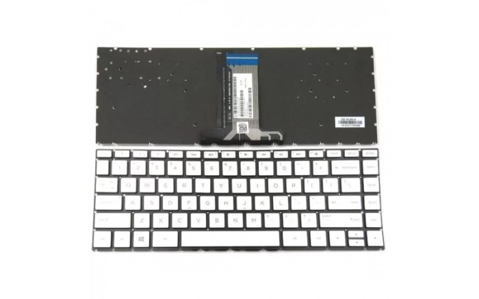 Tastatura Laptop, HP, 240 G6, 245 G6, 246 G6, TPN-W125, TPN-Q186, TPN-Q189, TPN-C131, iluminata, argintie, layout US