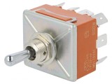 Comutator Basculant 4P3T ON-OFF-ON 15A/250VAC