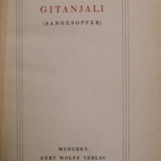 RABINDRANATH TAGORE - GITANJALI ( SANGESOPER ) , 1921