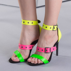 Sandale dama Petronela neon foto
