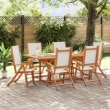 Gossi set mobilier de gradina, 7 piese, lemn masiv acacia/textilena