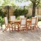 vidaXL Set mobilier de grădină, 7 piese, lemn masiv acacia/textilenă 3279289