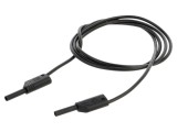 Cablu măsurare Hirschmann 10A mufă banană 2mm 1m negru