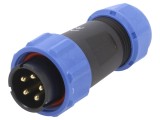 Mufă SP21 tată PIN 5 IP68 10A 500V