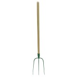 Cumpara ieftin Furca gospodarie cu maner lemn 230x305/1305mm / 4 dinti