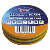 Banda izolatoare PVC 15mm/10m Galben/Verde, ZVPEP07, Oem