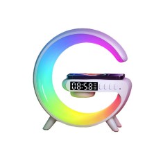 Lampa Smart LED RGB si difuzor cu Bluetooth, incarcator wireless