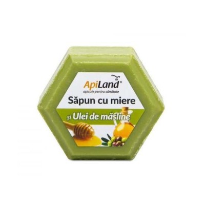Sapun cu Miere si Ulei de Masline 100 grame Apiland foto