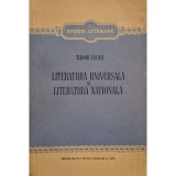 Tudor Vianu - Literatura universala si literatura nationala (Editia: 1956)