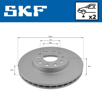 SKF VKBD 80005 V2 Disc frana foto