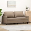 Gossi canapea cu 2 locuri, cappuccino, 140 cm, piele ecologica