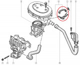 Clema fixare furtun Turbo Renault R19, Megane, Kangoo, curea fixare originala 7700271915 Kft Auto, Automobile Dacia Mioveni