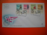 HOPCT PLIC FDC S NR 240 ZIUA MARCI POSTALE-POSTAS 1966 -ISRAEL