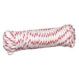 Snur universal din poliester, 15 m x 8 mm, alb-roșu, CMCLASS