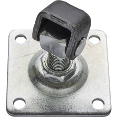 Balama reglabila M16 pentru porti, placa galvanizata de 80x80 mm, lungime 40-60 mm, montare usoara