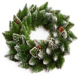 Cumpara ieftin Coroniță Crăciun Brad Artificial Nins Conuri &Oslash; 40cm Verde