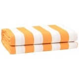 VidaXL Material pentru umbrela de schimb Galben și Alb 10x1.6 m