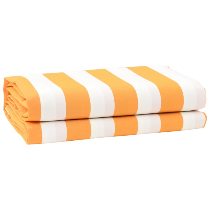 vidaXL Material de &icirc;nlocuire pentru copertină Galben, alb 10 x 1.6 m