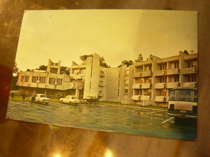 Ilustrata Targu Neamt - Hotel Plaiesu circulat 1976