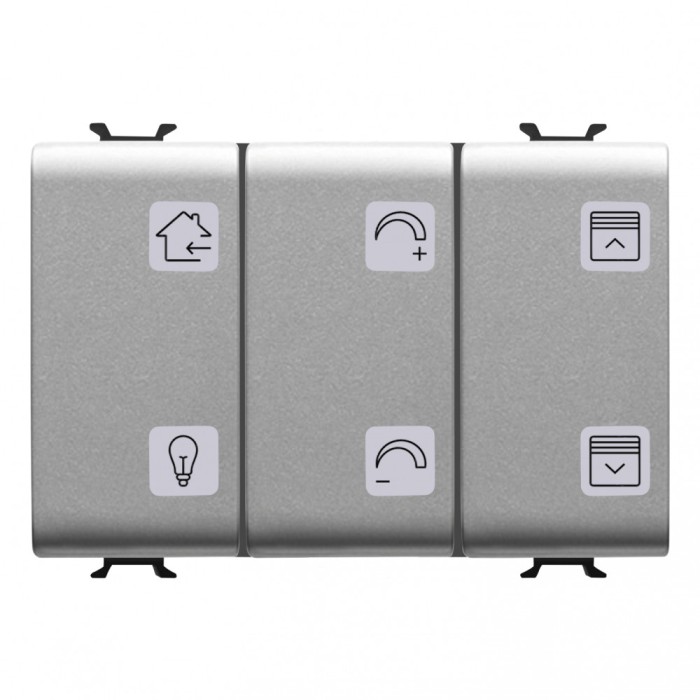 Panou cu simboluri 6 canale + 1 actuator 3M Gewiss Chorus KNX titan GW14784A