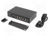 Switch Ethernet LANBERG 6 porturi RJ45 Fast Ethernet 100Mbps negru 1U rack