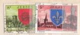 Jersey &ndash; 2 timbre 5p și 8p &bdquo;Parish Churches &amp; Heraldry&rdquo; &ndash; Biserici și steme locale -A116