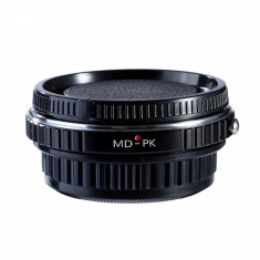 Adaptor montura K&F Concept MD-PK cu sticla optica de la Minolta MD la Pentax K KF06.084