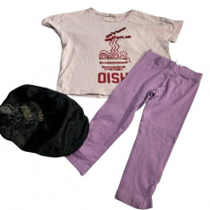 Set fetite tricou pantalon si sapca marimea 6 ani