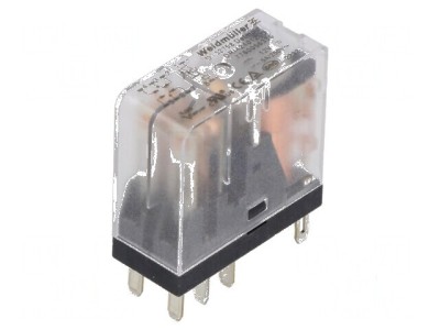 Releu electromagnetic DPDT 12VDC 5A foto