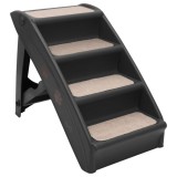 Cumpara ieftin Scara pentru caini pliabila, negru, 62 x 40 x 49,5 cm