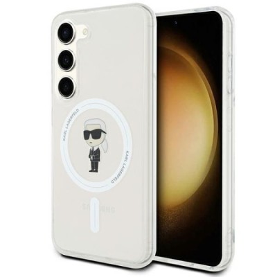 Husa pentru Samsung Galaxy S24 - Karl Lagerfeld IML Luxury MagSafe (KLHMS24SHFCKNOT) - Transparent Ikonik foto